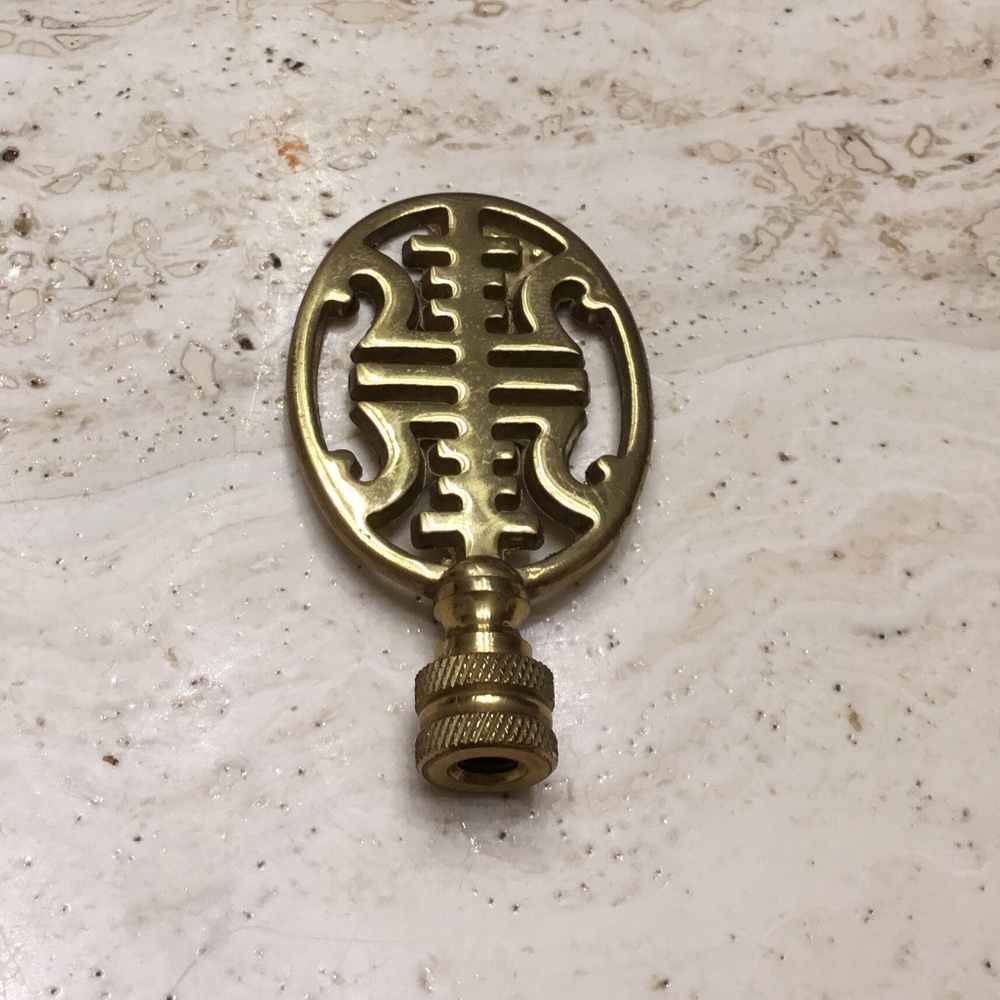 Vintage Brass Lamp Finial Decorative Home Decor Hardware Lighting Used